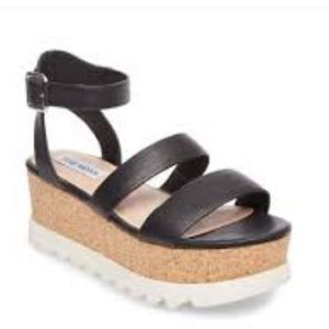 New Kirsten black leather sandal